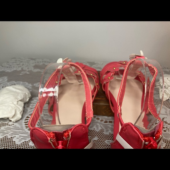 Bella Floral Wedge Sandal by Avon in coral - Picture 6 of 9